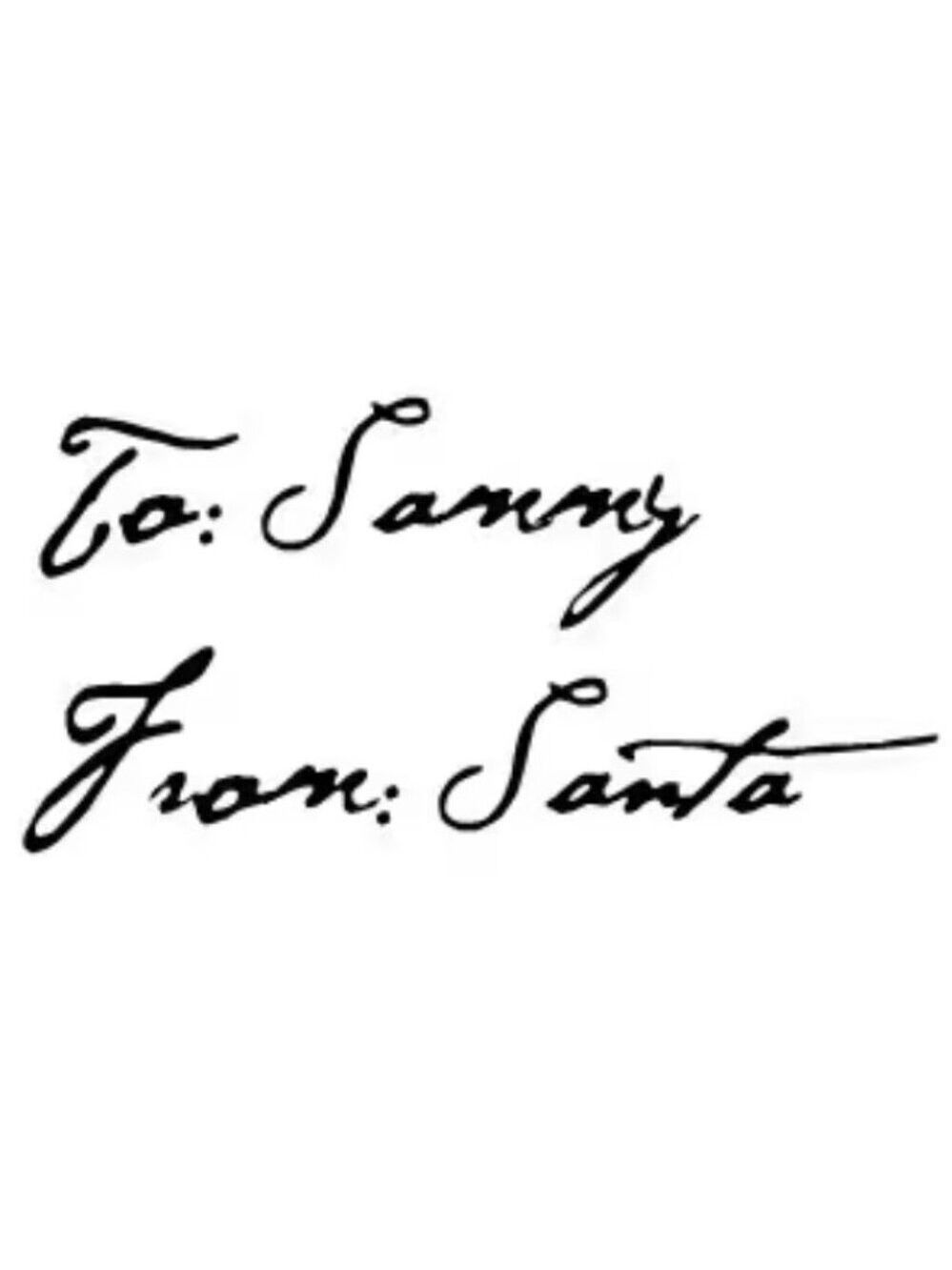 customized Santa Claus Signature Rubber Stamp Autograph Christmas